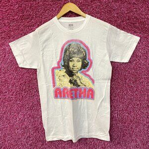 Aretha Franklin Groovy Concert Poster Queen of Soul Tee S